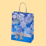 Чанта "Коледна панделка", синя L1-851 0