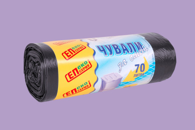 Кликни за увеличение Чувал 60х90 HD - ролка/звезда, 70 л 0