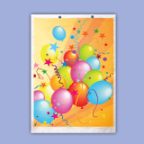 Подаръчен плик "Балони" SN - среден 0