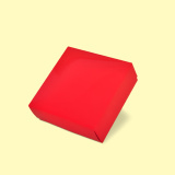 Подаръчна кутия с капак 15x15/7, червена 0