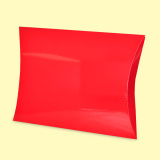 Подаръчна кутия тип "възглавница" 34+30/6, червена 0