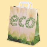 Хартиена чанта с печат "ECO" 0